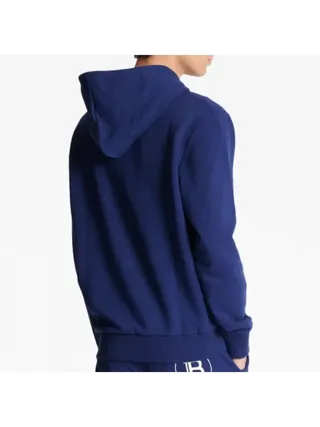 Balmain Paris Logo Kapüşonlu Sweatshirt Mavi