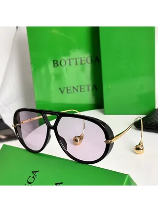 Bottega Veneta Gözlük Drop Aviator Şeffaf