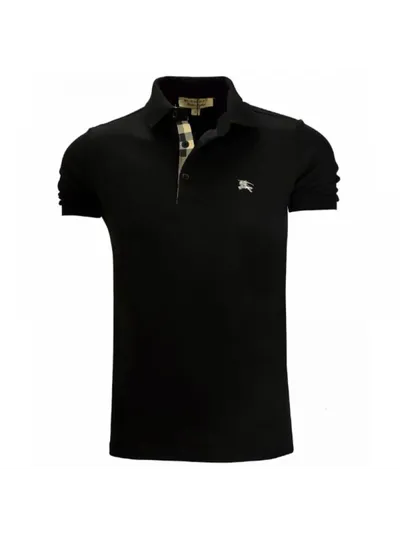 Burberry Tişört Polo Yaka Siyah