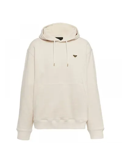 Prada Kapüşonlu Sweatshirt Beyaz