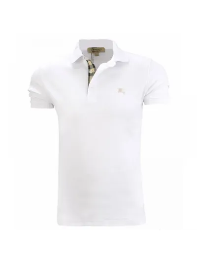 Burberry Tişört Polo Yaka Beyaz