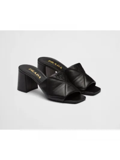 Prada Logo Terlik Siyah