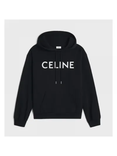 Celine Sweatshirt Kapüşonlu Siyah