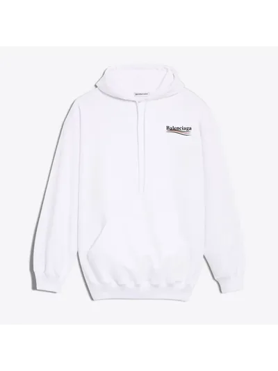Balenciaga Sweatshirt Logo Beyaz