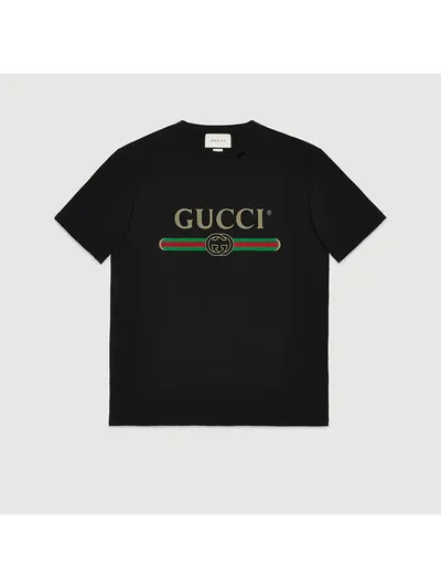 Gucci Tişört Logo Siyah