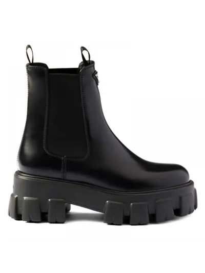 Prada Monolith Chelsea Bot Siyah