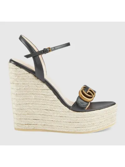 Gucci Ayakkabı Platform Espadrille Siyah