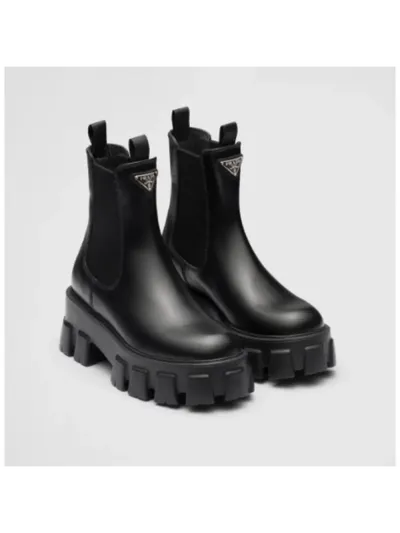 Prada Monolith Ankle Bot Siyah