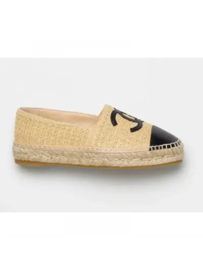 Chanel Ayakkabı CC Logo Espadril  Bej