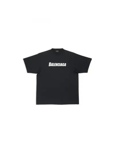 Balenciaga Tişört Caps Siyah
