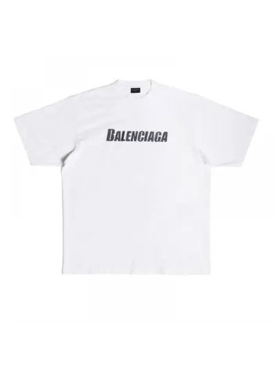 Balenciaga Tişört Caps Beyaz