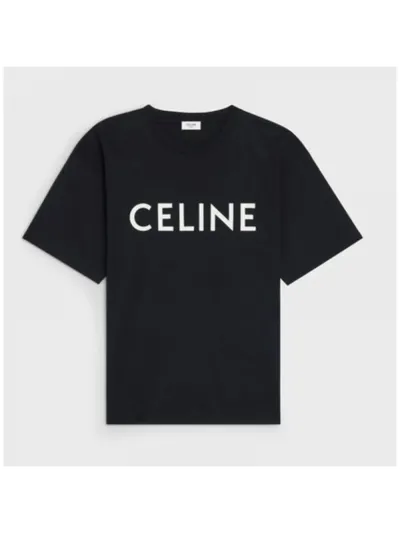 Celine Tişört Loose Siyah