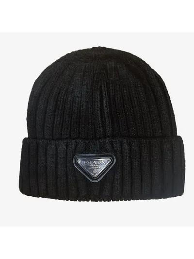 Prada Bere Logo Siyah