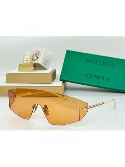 Bottega Veneta Gözlük Futuristic Shield Sarı