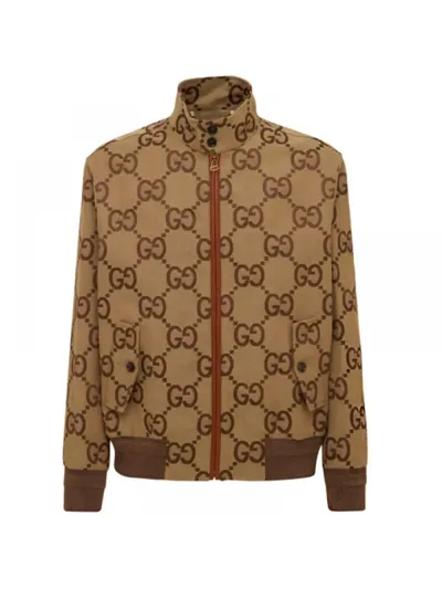 Gucci Jumbo GG Canvas Ceket Bej