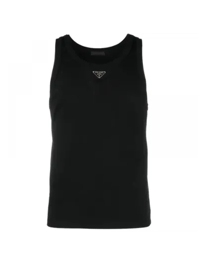 Prada Atlet Plaque Siyah