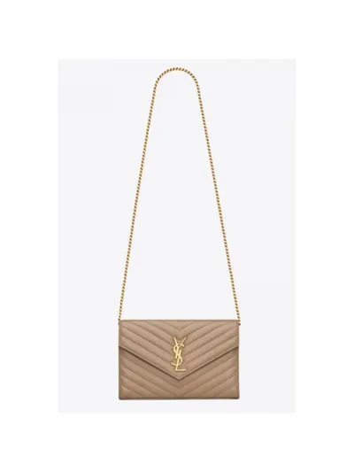Saint Laurent Cüzdan Cassandre Bej