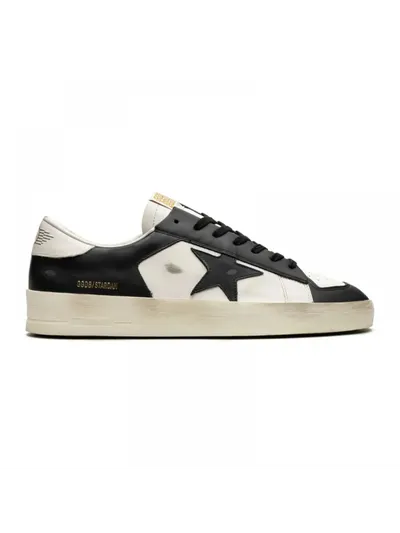 Golden Goose Ayakkabı Stardan Siyah-Beyaz