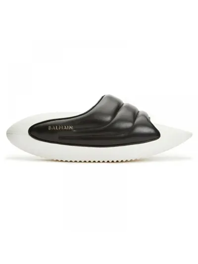 Balmain Terlik Siyah-Beyaz
