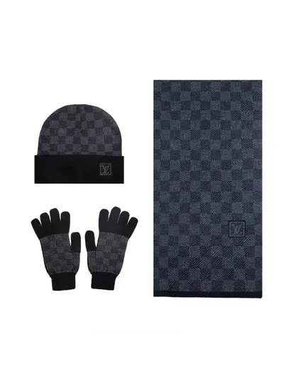 Louis Vuitton Eldiven Bere Atkı Lacivert