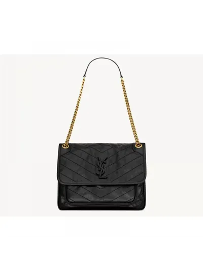Saint Laurent Çanta Niki Medium Vintage Siyah