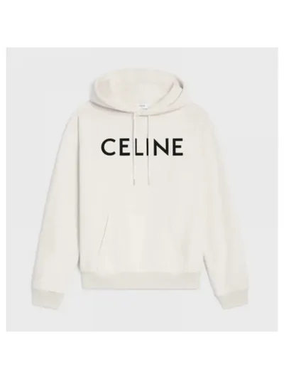 Celine Kapüşonlu Sweatshirt Beyaz