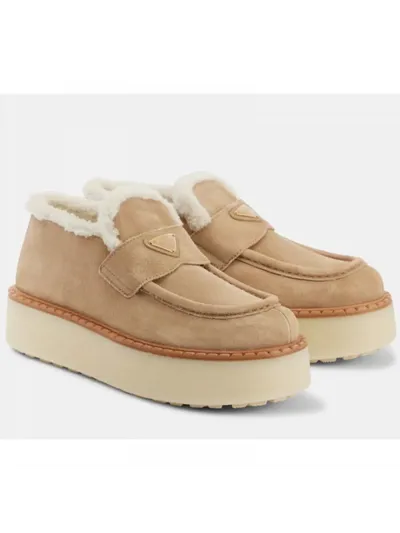 Prada Ayakkabı Evolve Platform Ekru