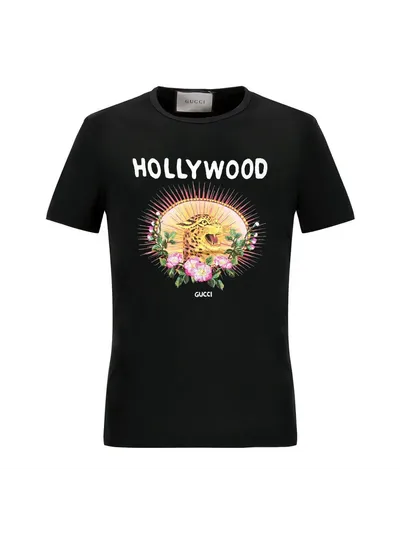 Gucci Tişört Hollywood Siyah