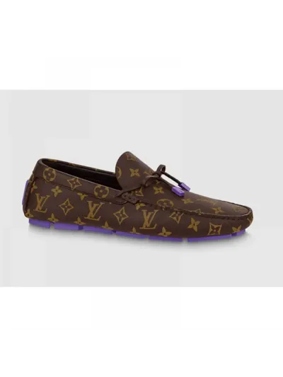 Louis Vuitton Ayakkabı Mocassin LV Driver Kahverengi