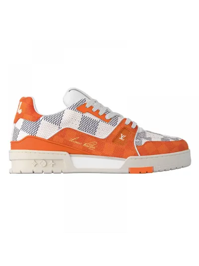 Louis Vuitton Ayakkabı Trainer Damier Turuncu