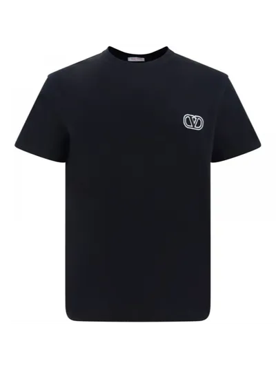 Valentino Tişört V Logo  Siyah