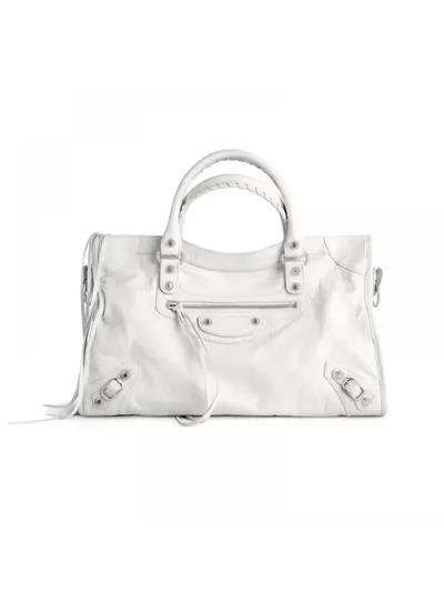 Balenciaga Çanta Le City Medium Beyaz