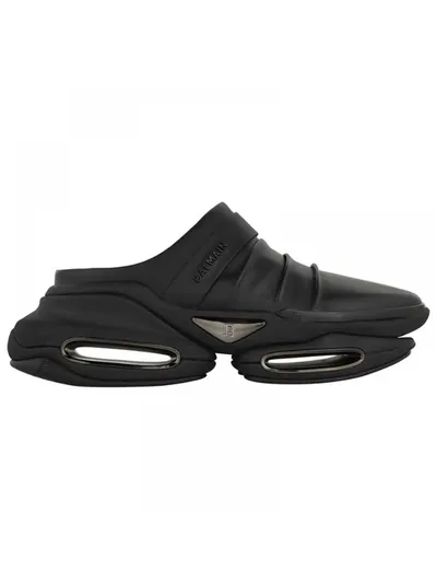 Balmain Terlik B-Bold Sandals Siyah