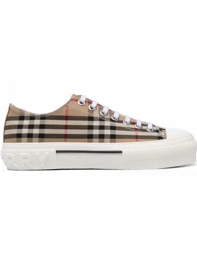 Burberry Ayakkabı Vintage Check Sneakers Bej