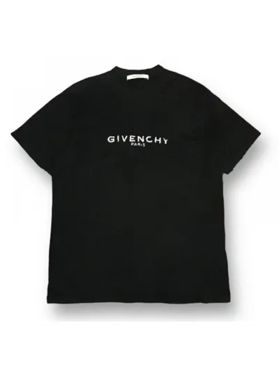 Givenchy Tişört Distressed Print Siyah