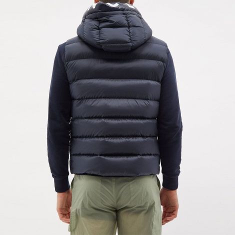 Moncler Yelek Montreuil Lacivert - Moncler Yelek Montreuil Hooded Quilted Down Gilet Lacivert