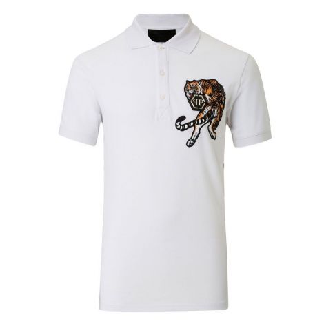 Philipp Plein Tişört Feel It Beyaz - Philipp Plein Tisort Feel It Erkek T Shirt Tiger Beyaz