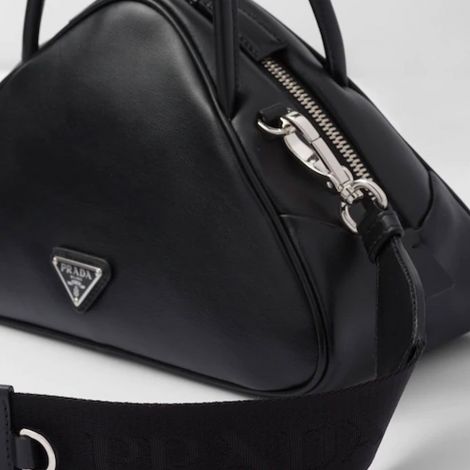 Prada Çanta Triangle Siyah - Prada Bag Canta 22 Leather Prada Triangle Bag Black Siyah