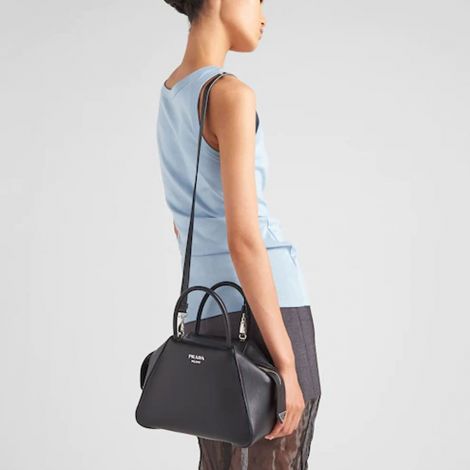 Prada Çanta Small Siyah - Prada Bag Canta 22 Small Leather Handbag Black Siyah