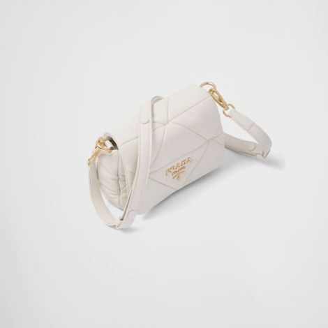 Prada Çanta System Nappa Beyaz - Prada Bag Canta 22 System Nappa Patchwork Shoulder Bag White Beyaz