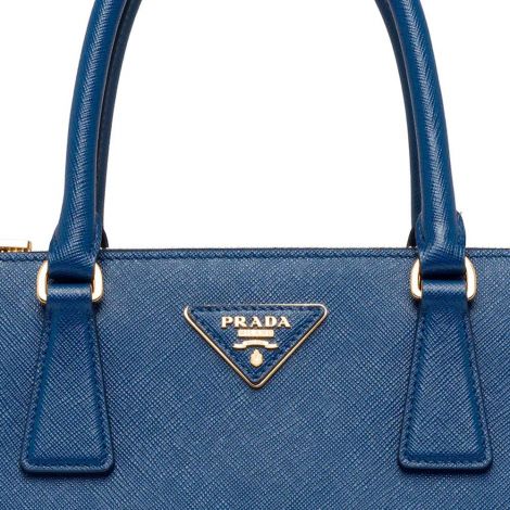 Prada Çanta Galleria Saffiano Mavi - Prada Bag Canta Galleria Saffiano Leather Medium Bag Bluette Mavi