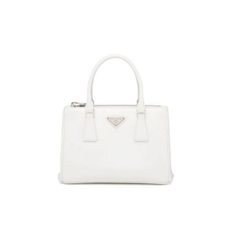 Prada Çanta Galleria Brushed Beyaz - Prada Canta 2021 Galleria Brushed Leather Small Bag Beyaz