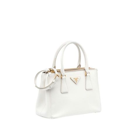 Prada Çanta Galleria Saffiano Beyaz - Prada Canta 2021 Galleria Saffiano Leather Small Bag White Beyaz