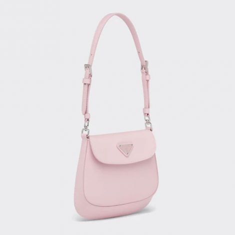 Prada Çanta Cleo Brushed Pembe - Prada Canta Bag 22 Cleo Brushed Leather Mini Bag Alabaster Pink Pembe