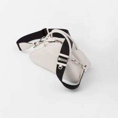 Prada Çanta Triangle Beyaz - Prada Canta Bag 22 Leather Prada Triangle Bag White Beyaz