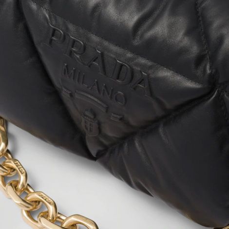 Prada Çanta Quilted Nappa Siyah - Prada Canta Bag 22 Quilted Nappa Leather Shoulder Bag Black Siyah