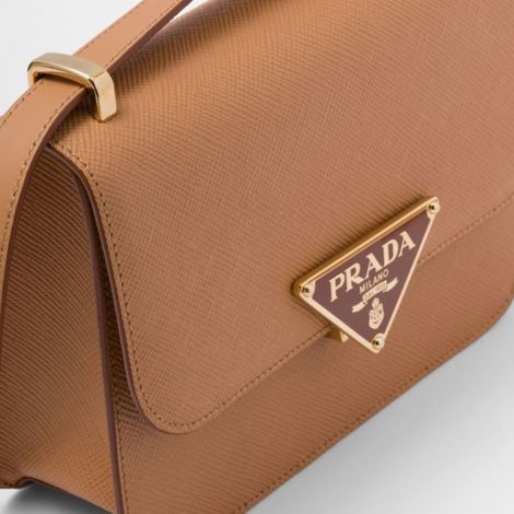 Prada Çanta Saffiano Krem - Prada Canta Bag 22 Saffiano Leather Shoulder Bag Deri Krem