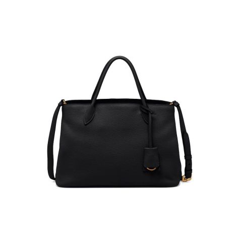 Prada Çanta Silhouette Siyah - Prada Canta Leather Handbag Soft Silhouette Black Siyah