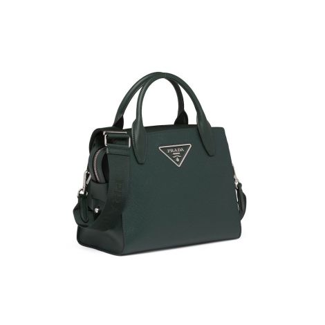 Prada Çanta Saffiano Yeşil - Prada Canta Medium Saffiano Leather Bag Yesil