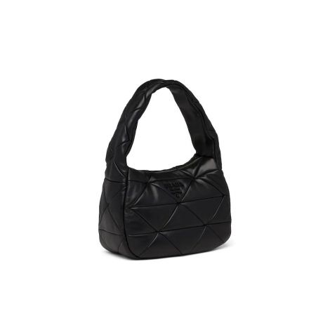 Prada Çanta Nappa Siyah - Prada Canta Quilted Nappa Leather Shoulder Bag Siyah